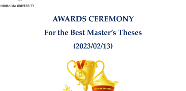 The best master thesis awards